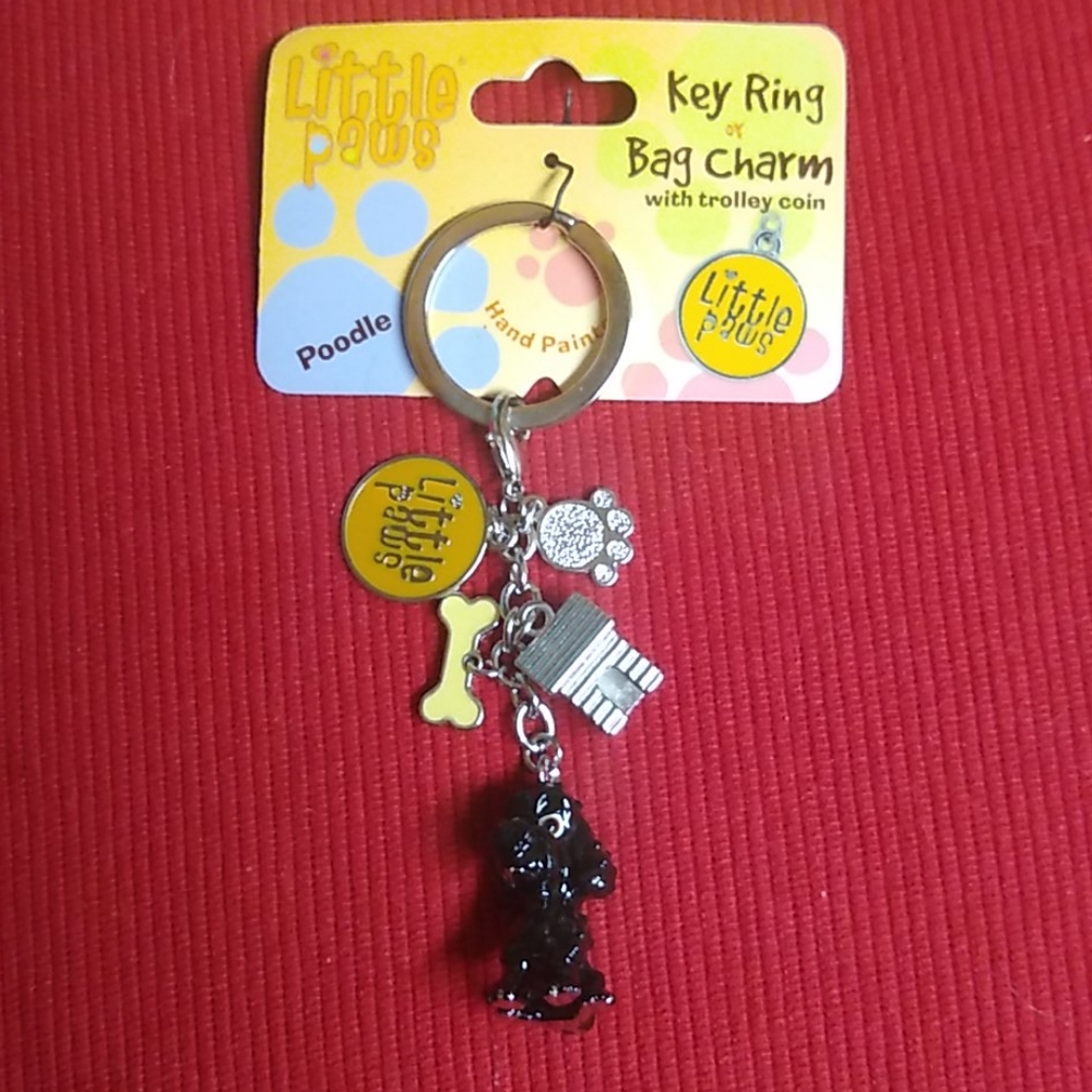 Poodle Key Ring or Bag Charm
